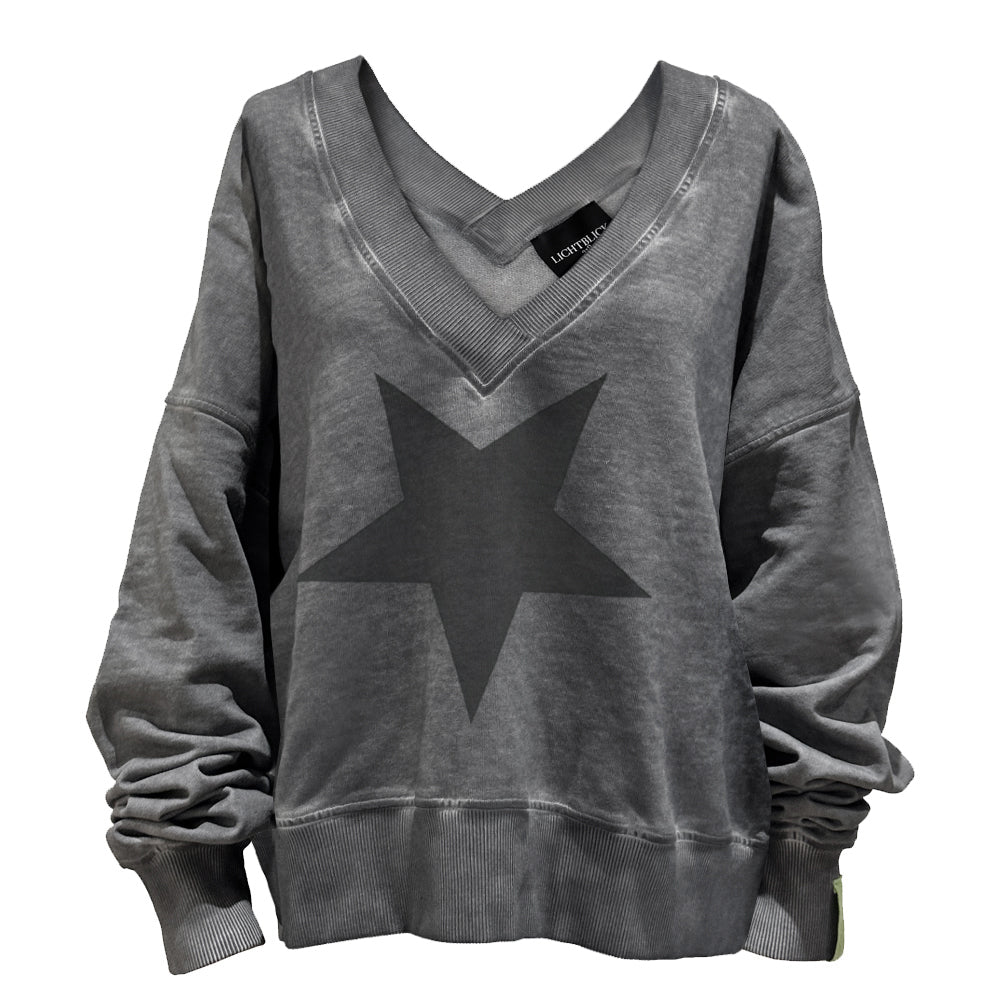 * Kiki Sweatshirt Grau mit Stern