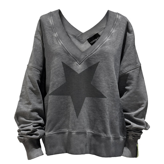* Kiki Sweatshirt Grau mit Stern